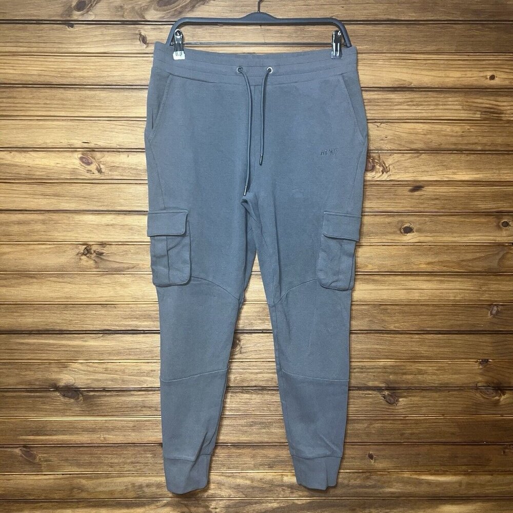 Alpha Forward Cargo Joggers Womens Large Gray Stretch Performance Drawstring